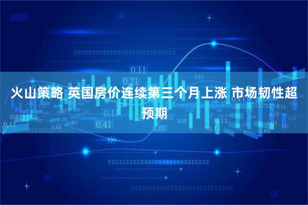 火山策略 英国房价连续第三个月上涨 市场韧性超预期