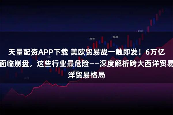 天量配资APP下载 美欧贸易战一触即发!6万亿市场面临崩盘,这些行业最危险——深度解析跨大西洋贸易格局